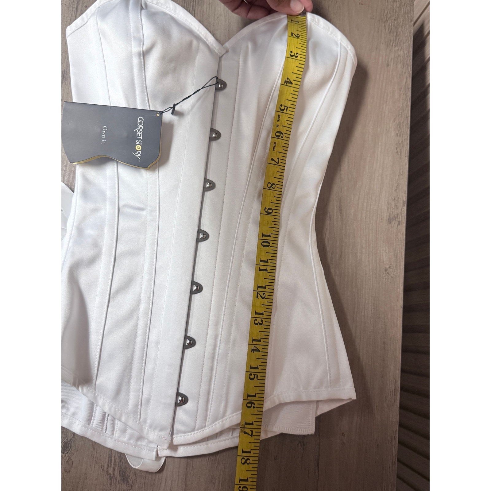 Corset Story Instant Shape Longline Overbust Corset White Uk 6 / Us 2 Nwt — image 6 of 8